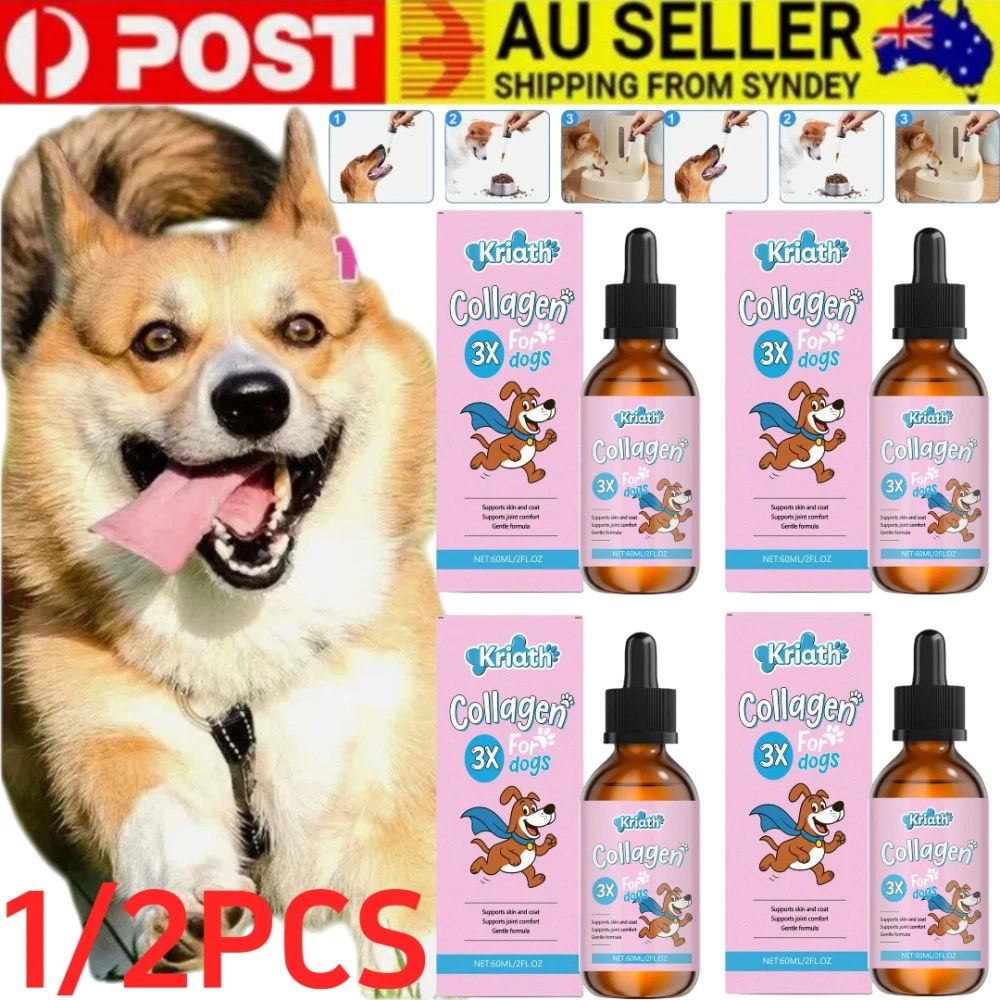 Kriath Collagen for Dogs, Supports Joint Relief & Healthy Skin Coat, Gut Health