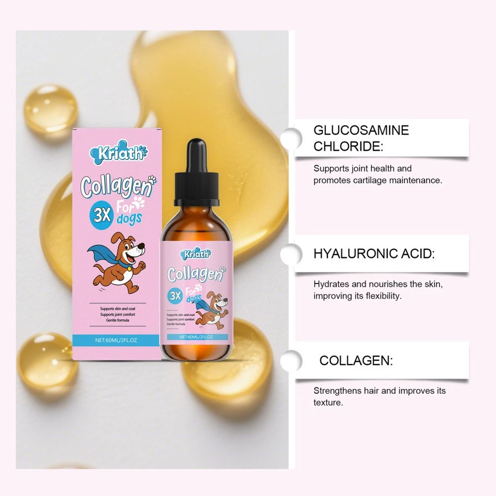 Kriath Collagen for Dogs, Supports Joint Relief & Healthy Skin Coat, Gut Health